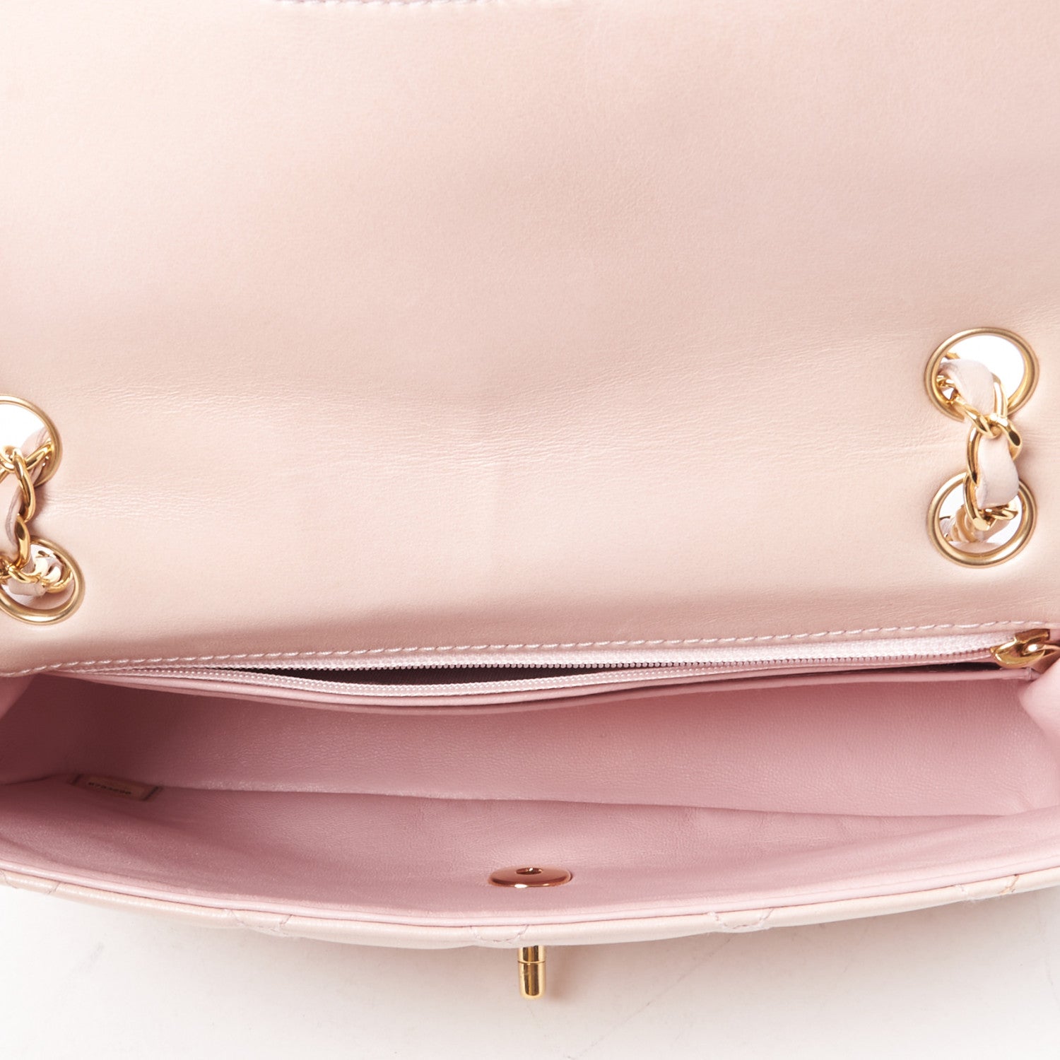 Chanel Lambskin Quilted Medium Single Flap Light Pink 6 of 9