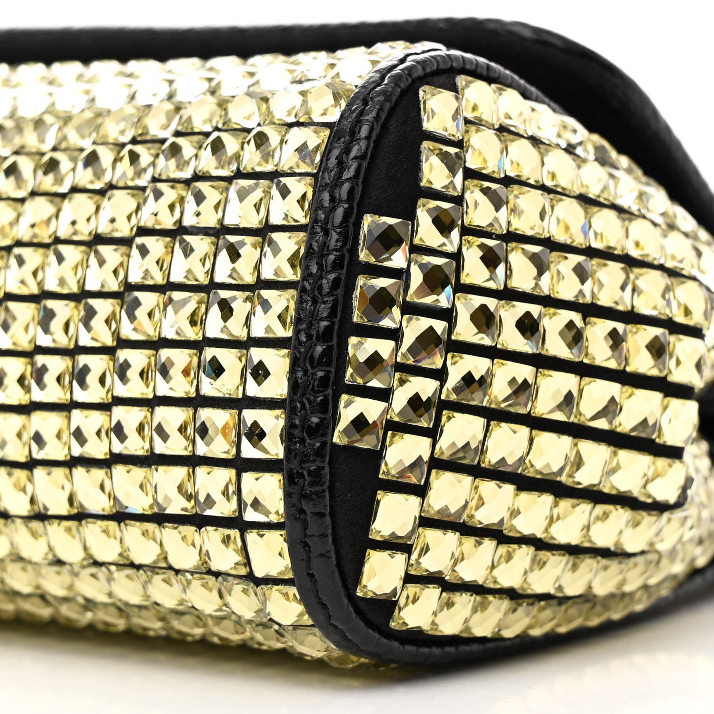 Stampa Iguana Embossed Crystal Small Miss Sicily Satchel Gold