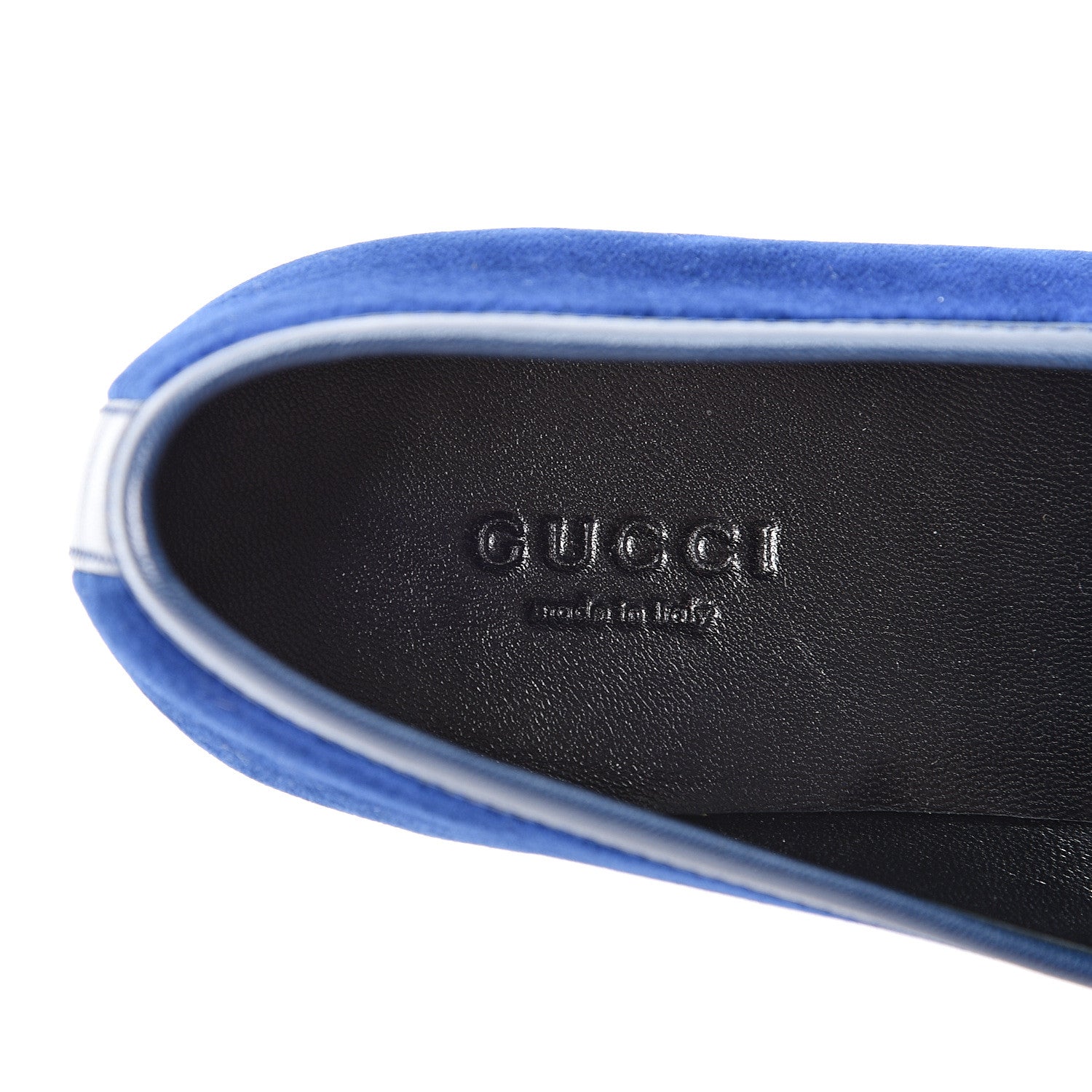 Gucci Velvet Horsebit Womens Jordaan Loafers 37 Blue Cobalt 8 of 10