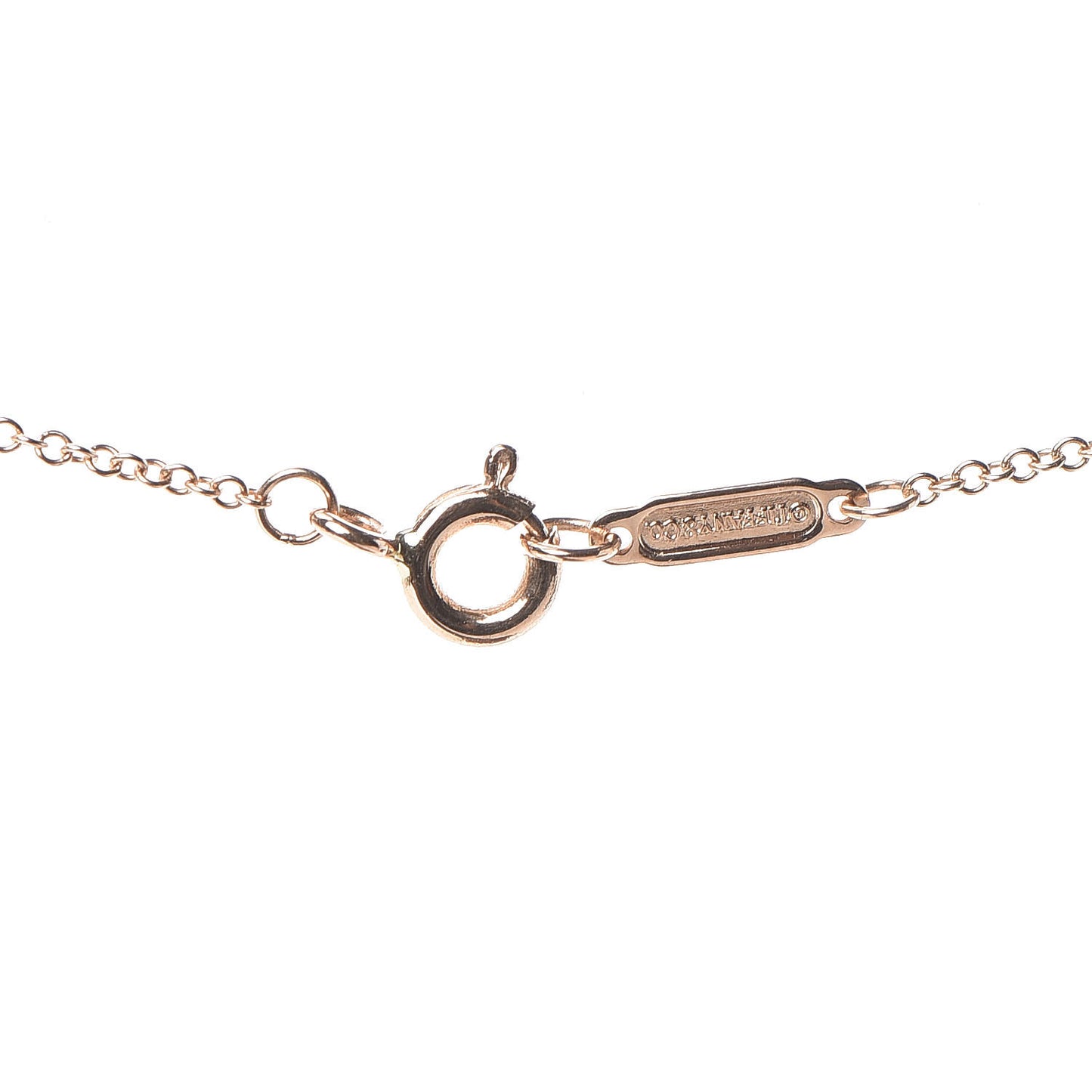 18K Rose Gold Diamond .12ct Solitaire Pendant Necklace