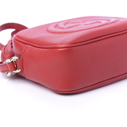 Gucci Pebbled Calfskin Small Soho Disco Bag Vibrant Red 6 of 14