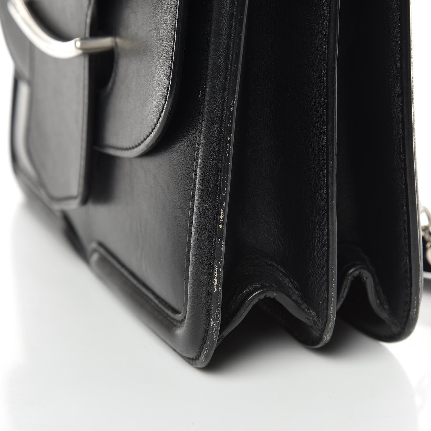 Alexander McQueen Calfskin Heroine Chain Satchel Black 16 of 18