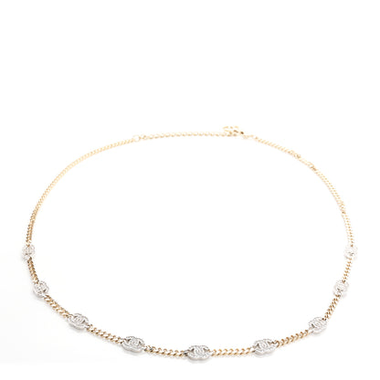 Chanel Crystal CC Chain Links Belt Gold Silver 1 of 4