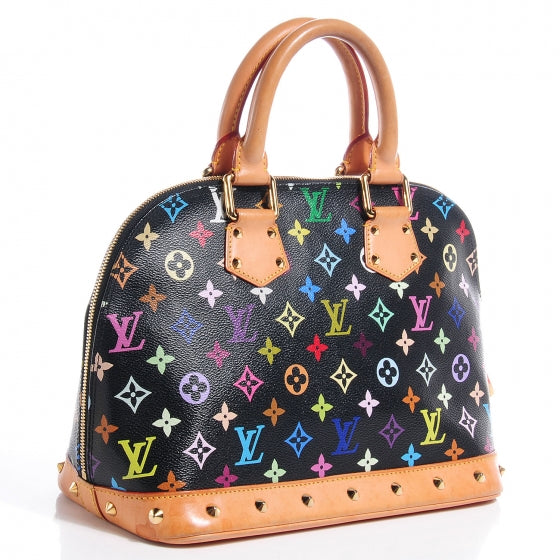 Louis Vuitton Monogram Multicolor Alma Black 3 of 9