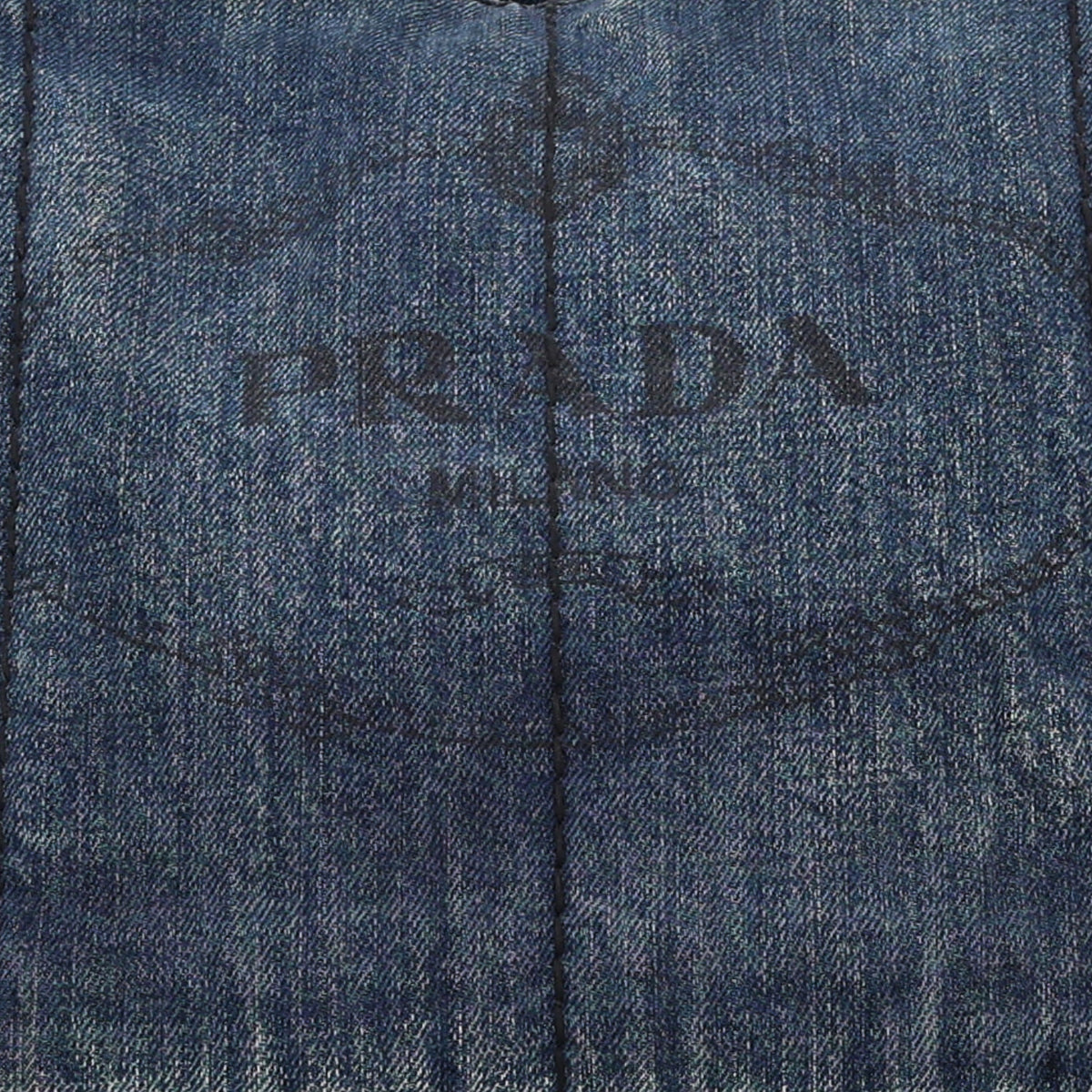 Denim Logo Tote Avio