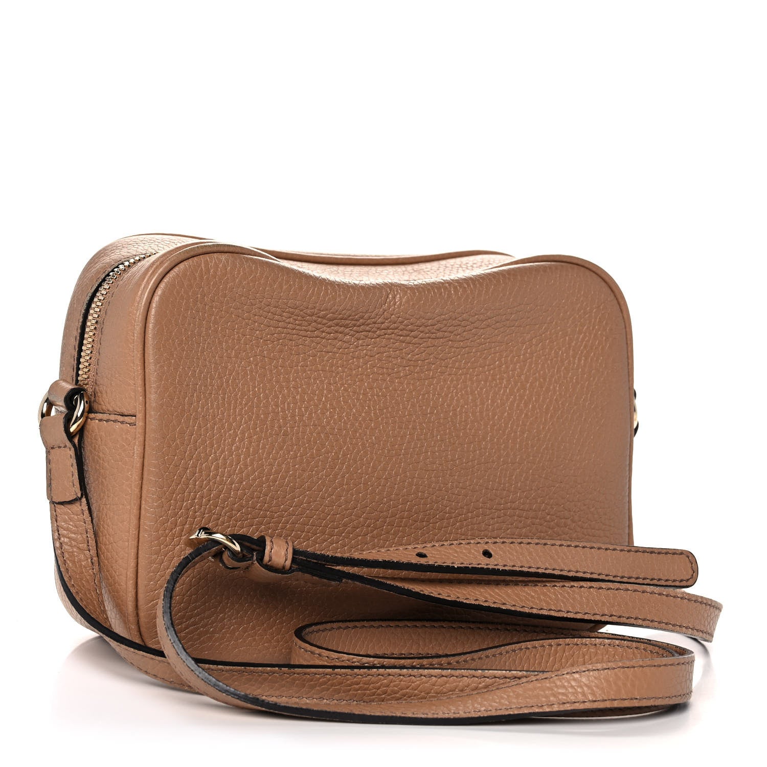 Gucci Pebbled Calfskin Small Soho Disco Bag Camelia 3 of 10