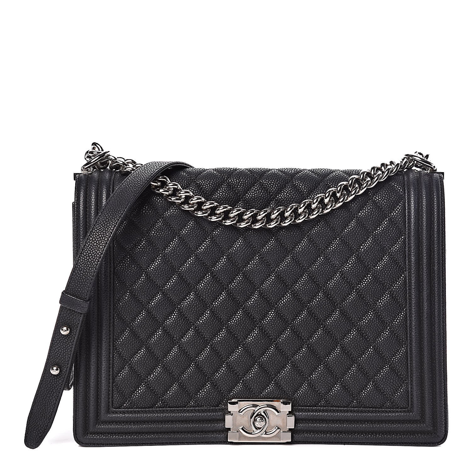 Chanel Caviar Quilted Large Boy Flap Black 1 of 15