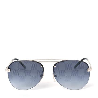 Louis Vuitton Damier Clockwise Sunglasses Z1271E Silver 2 of 8
