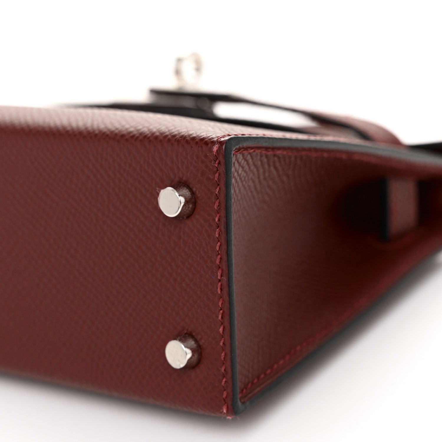 Hermes Epsom Mini Kelly Sellier 20 Sangle Cordage Rouge H Orange Field Rose Tyrien 10 of 13