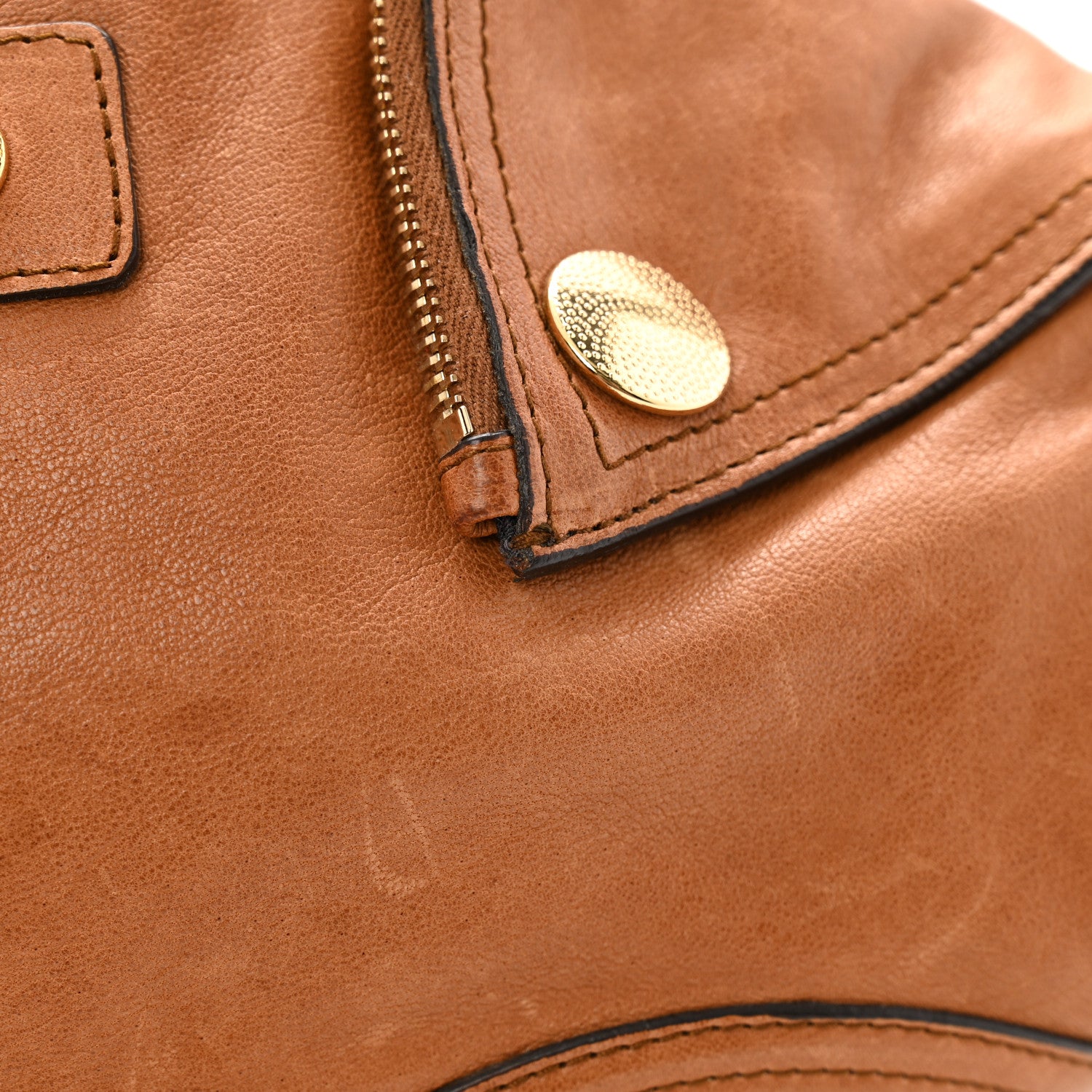 Alexander McQueen Calfskin De Manta Clutch Tan 8 of 10