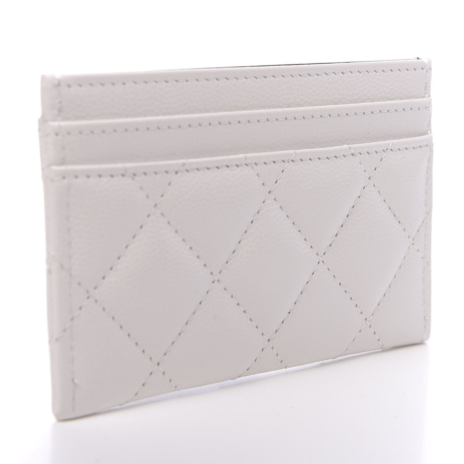 Chanel Caviar Quilted My Everything Card Holder White Black 3 of 9