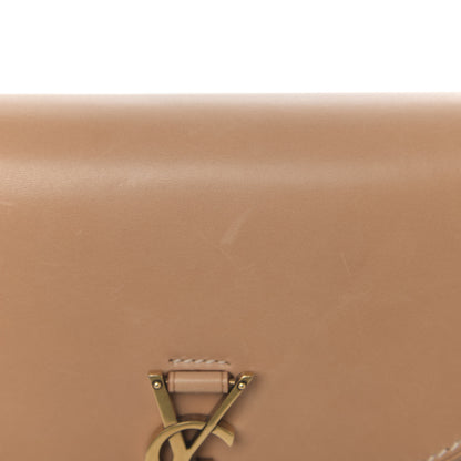 Saint Laurent Smooth Vintage Calfskin Small Kaia Satchel Brown Gold 10 of 14