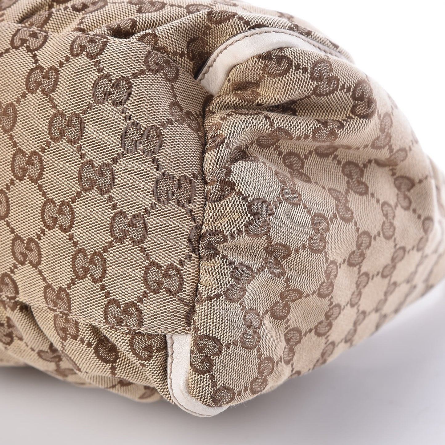 Monogram Large D Gold Hobo Off White