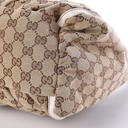 Gucci Monogram Large D Gold Hobo Off White 10 of 10