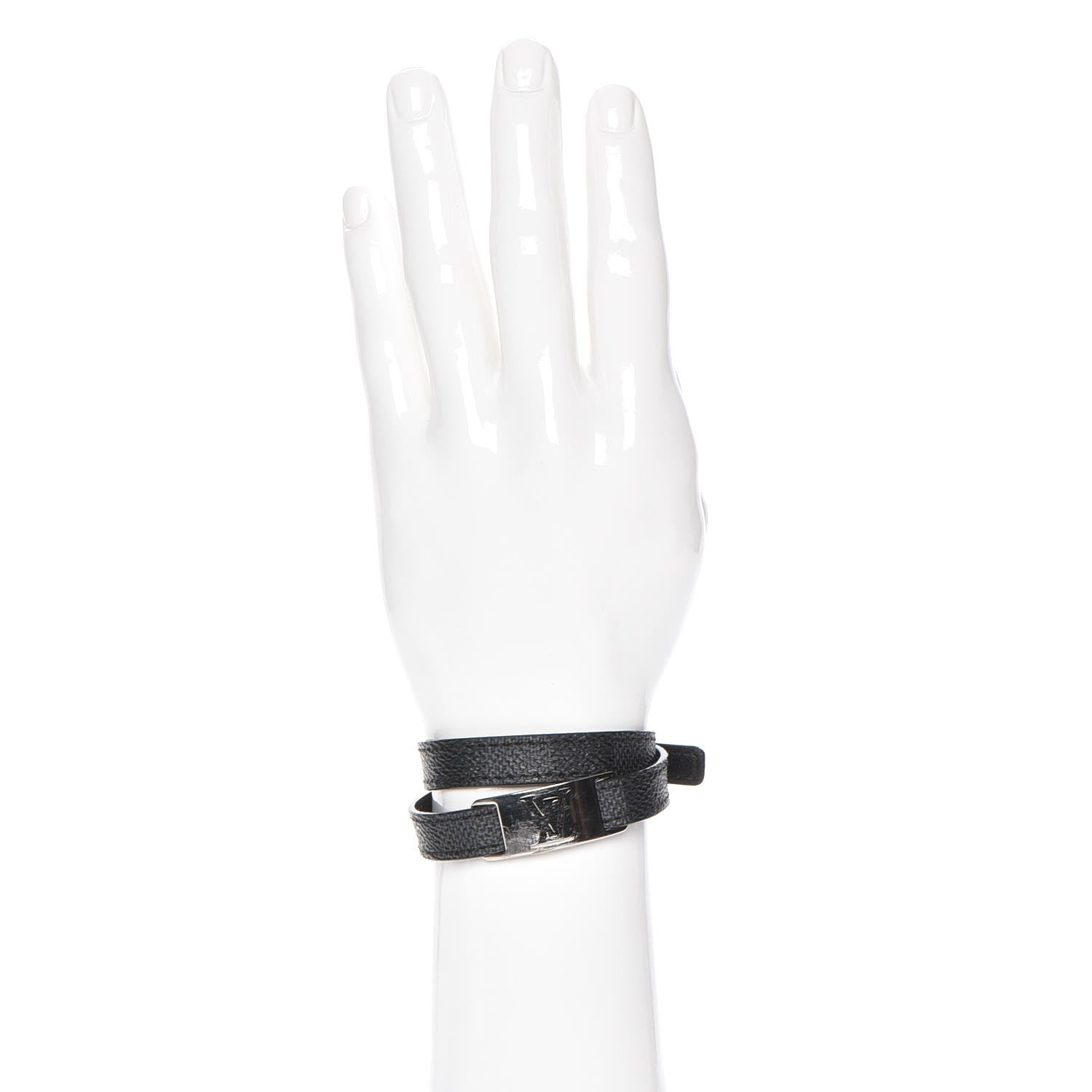 Louis Vuitton Damier Graphite Sign It Bracelet 2 of 6