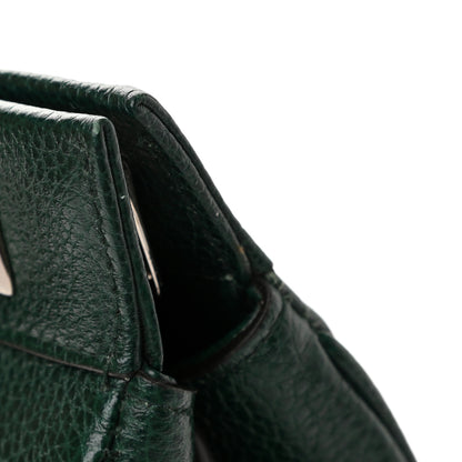 Gucci Grainy Calfskin Small Zumi Top Handle Bag Vintage Green 10 of 12