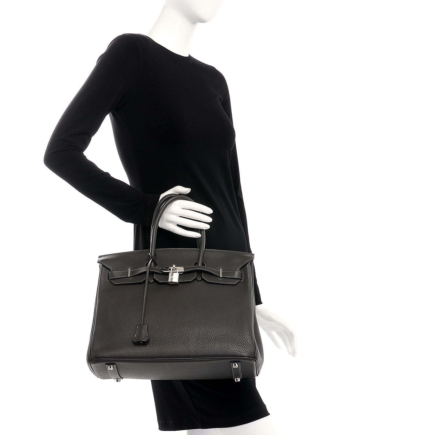 Hermes Taurillon Clemence Birkin 35 Graphite 2 of 24