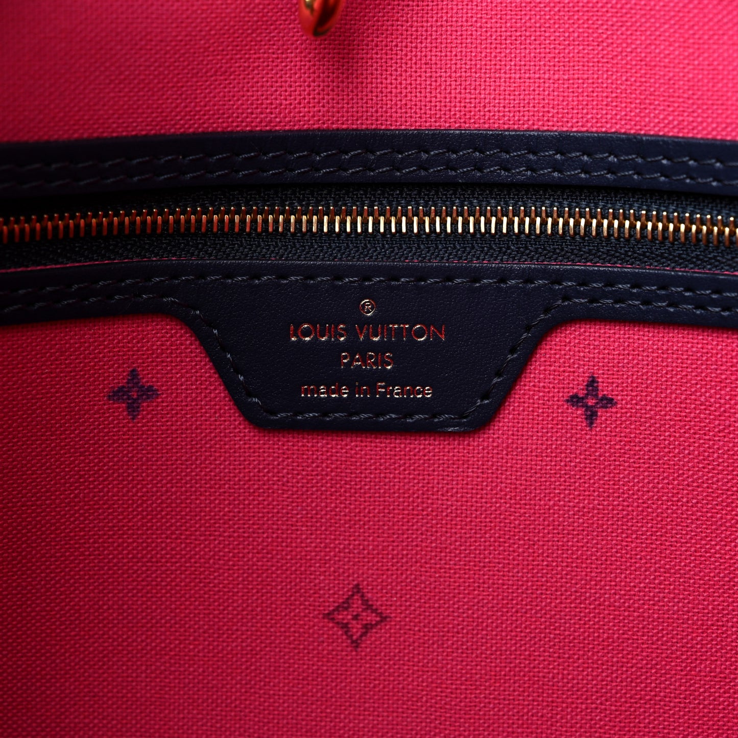 Monogram Giant Spring In The City Neverfull MM Midnight Fuchsia