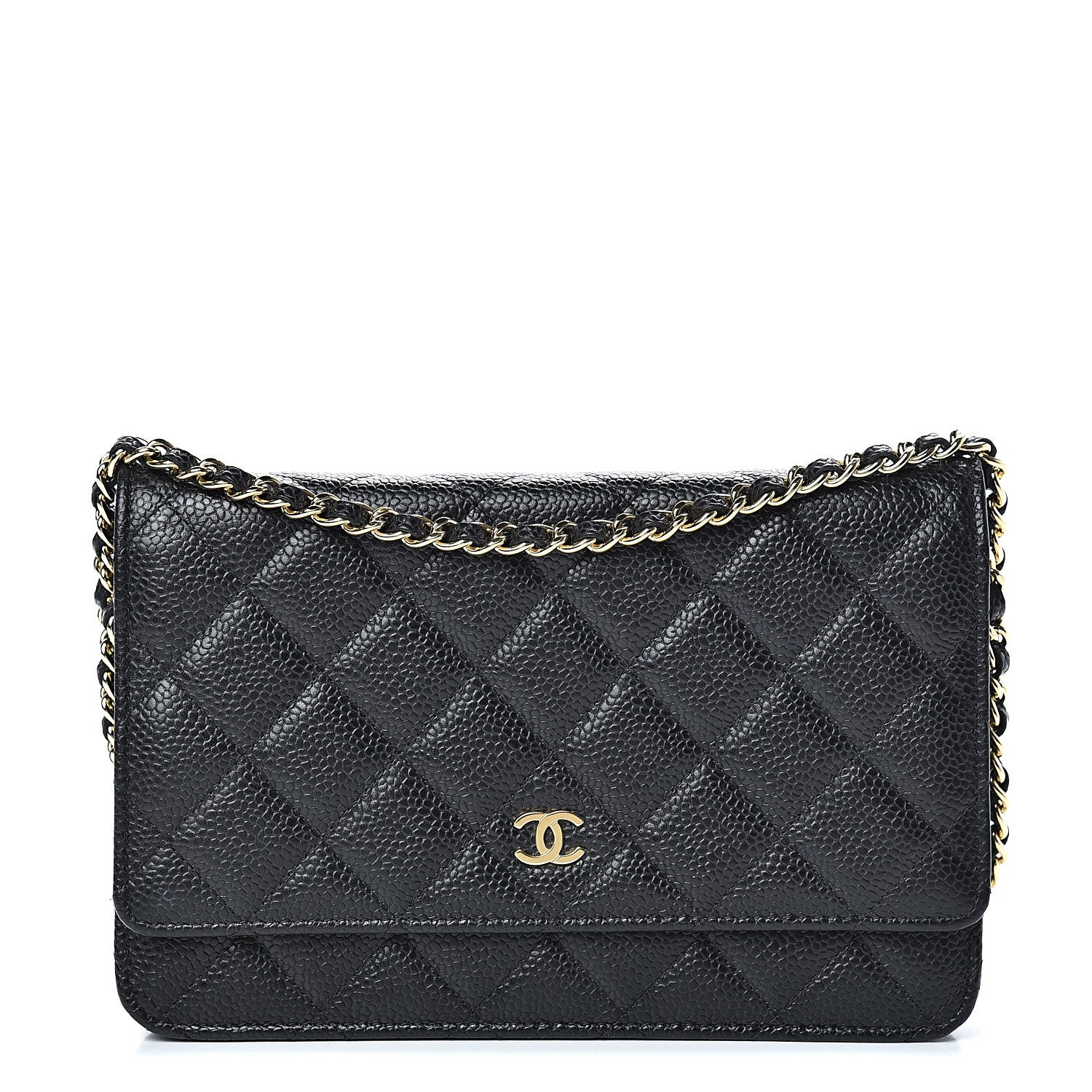 Chanel Caviar Quilted Wallet On Chain WOC Black 1 of 13