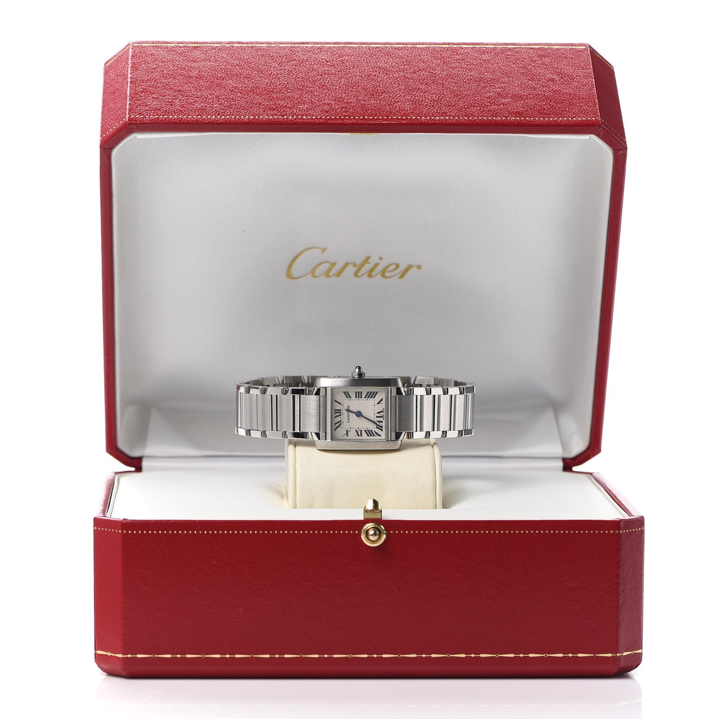 Stainless Steel 20mm Tank Francaise Quartz Watch