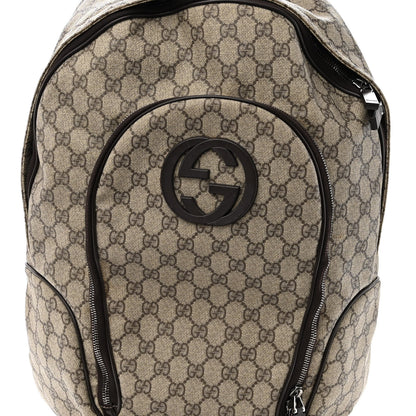 Gucci GG Plus Monogram Interlocking G Medium Backpack Dark Brown 9 of 14