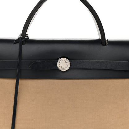 Hermes Vache Hunter Toile Herbag Zip 31 PM Trench Bleu Indigo 9 of 21