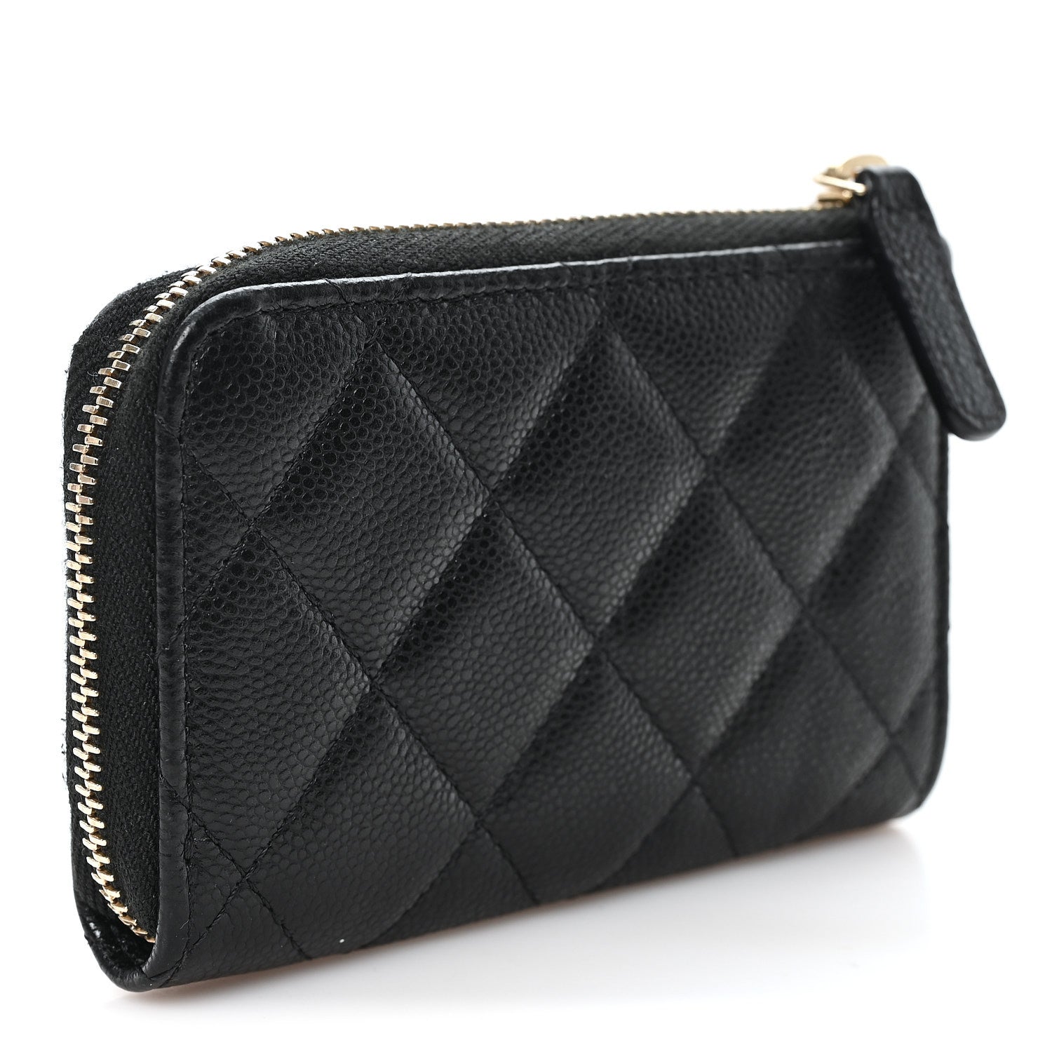Chanel Caviar Quilted Zipped Key Holder Case Black 3 of 7
