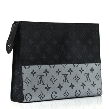 Louis Vuitton Monogram Eclipse Split Pochette Voyage MM 2 of 4