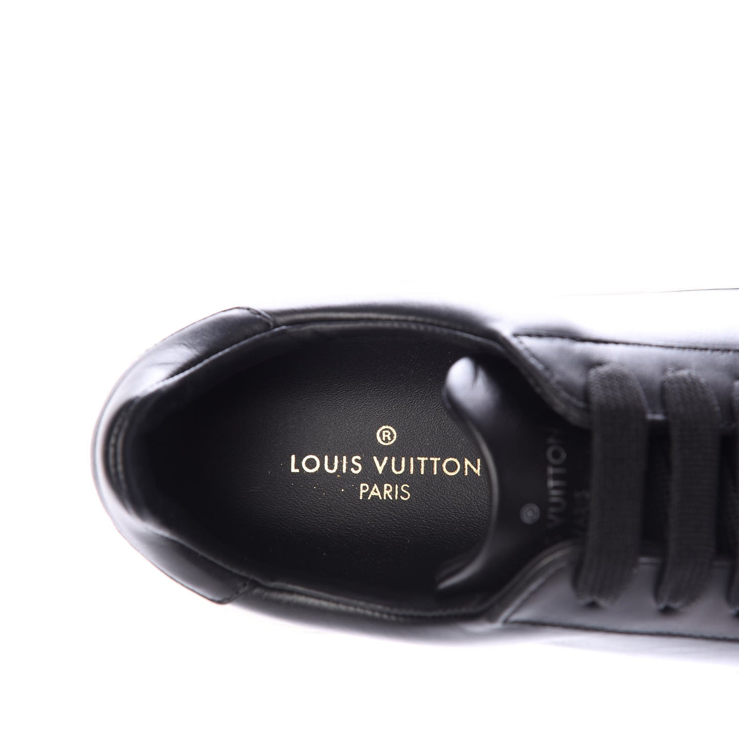 Calfskin Time Out Sneakers 37.5 Black