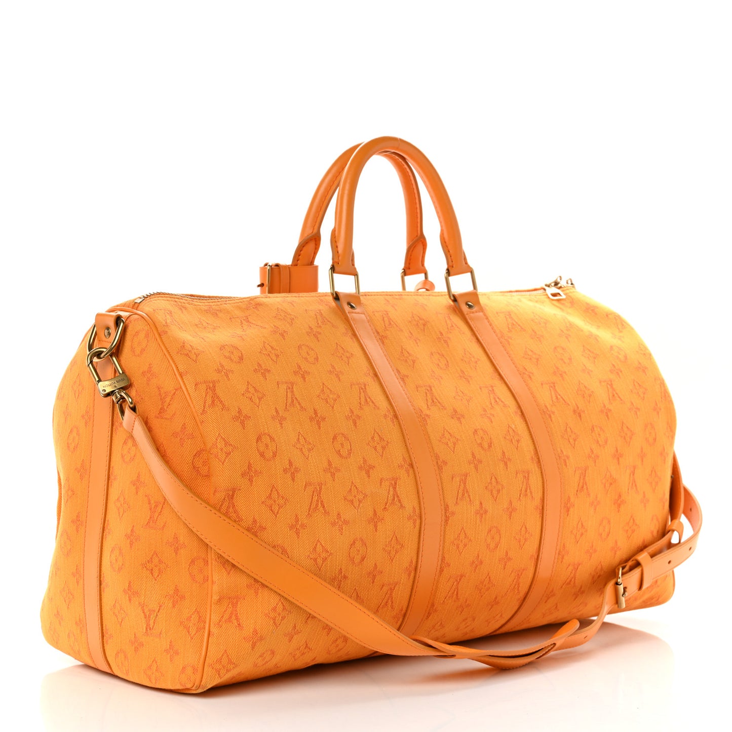 Denim Monogram Keepall Bandouliere 50 Ocre