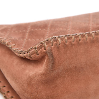 Chanel Suede Calfskin Stitch Flap Light Brown 11 of 25
