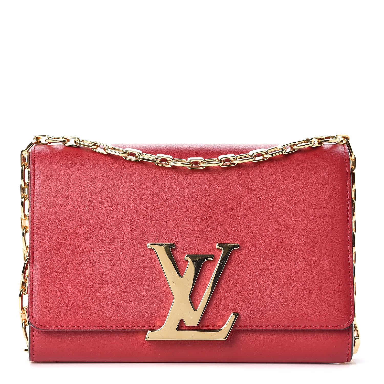 Louis Vuitton Calfskin Chain Louise GM Framboise 1 of 13