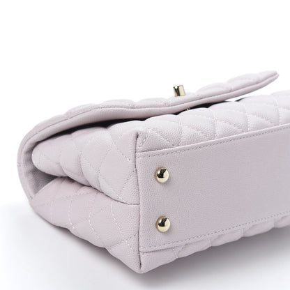 Chanel Caviar Quilted Mini Coco Handle Flap Lilas Lilac 5 of 9