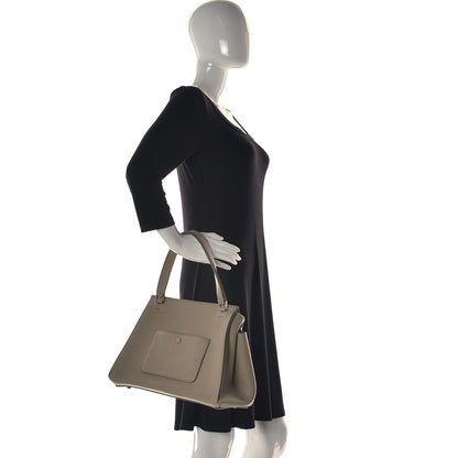 Celine Crisped Calfskin Medium Edge Shoulder Bag Light Taupe 2 of 18