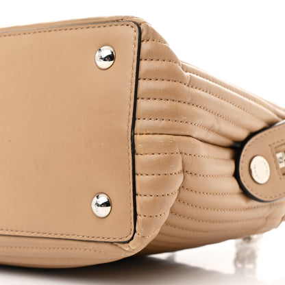 Fendi Shiny Nappa Trapuntata Small DotCom Click Chain Satchel Cuoio 11 of 17