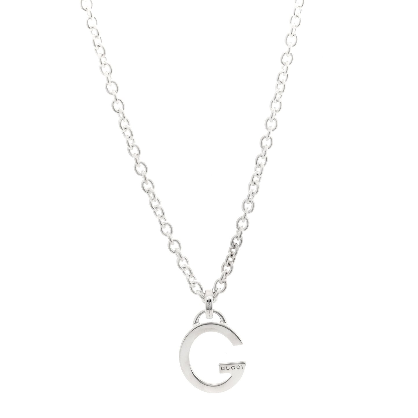 Sterling Silver G Pendant Necklace
