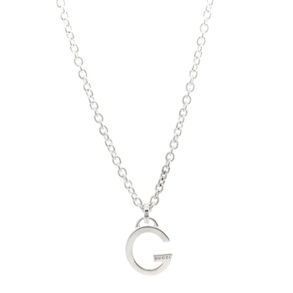Gucci Sterling Silver G Pendant Necklace 1 of 4