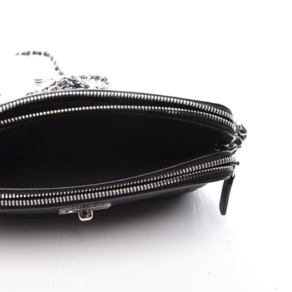 Chanel Caviar Quilted Small Vintage Mademoiselle Clutch With Chain Black 6 of 13