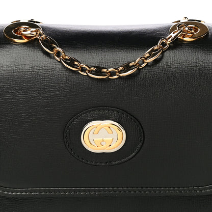 Gucci Azalea Calfskin Mini Marina Chain Shoulder Bag Black 8 of 12