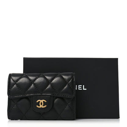 Chanel Lambskin Quilted 4 Key Holder Black 9 of 9