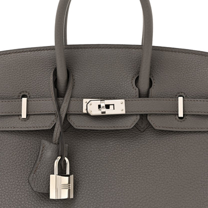 Hermes Togo Birkin 25 Etain 8 of 10