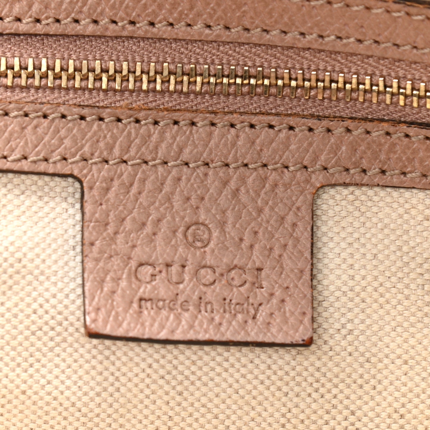 Monogram Medium Bree Zippered Tote Beige Dark Cipria