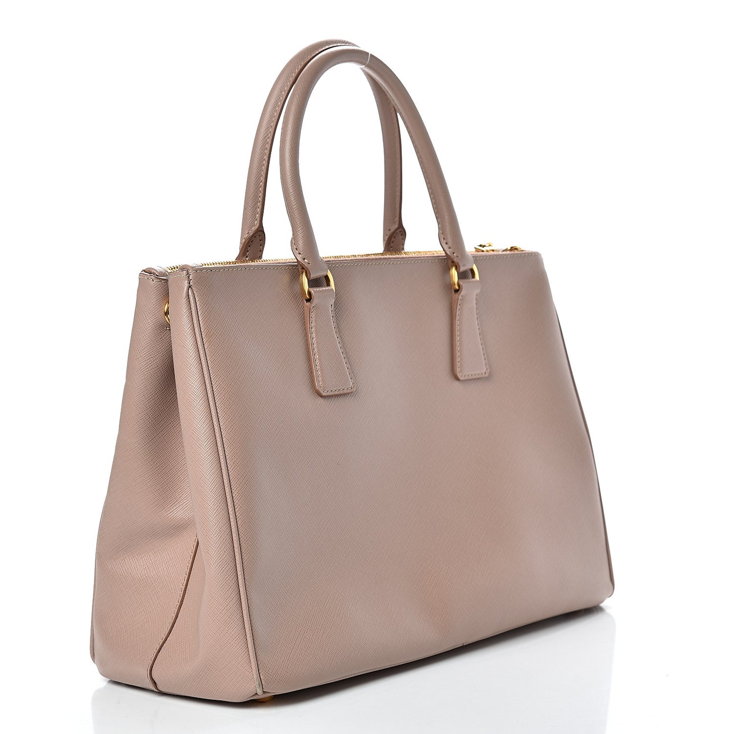 Saffiano Medium Galleria Double Zip Tote Cammeo