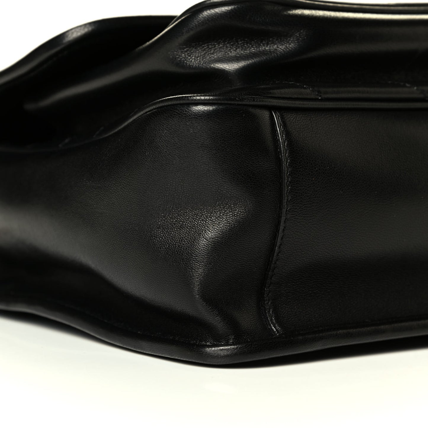 Lambskin Matelasse Monogram Medium Niki Chain Satchel Black