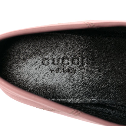 Gucci Lambskin Womens Brixton Horsebit Loafers 37 Perfect Pink 7 of 8