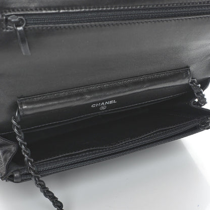 Chanel Nylon Travel Wallet On Chain WOC Black 5 of 9