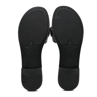 Christian Dior Shiny Technical Fabric Oblique Dio(r)evolution Slide Sandals 39 Black 5 of 11