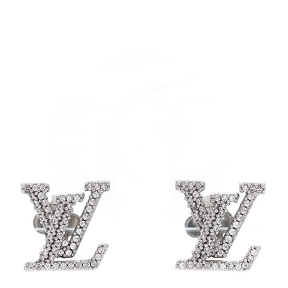 Louis Vuitton Crystal LV Iconic Earrings Silver 1 of 6