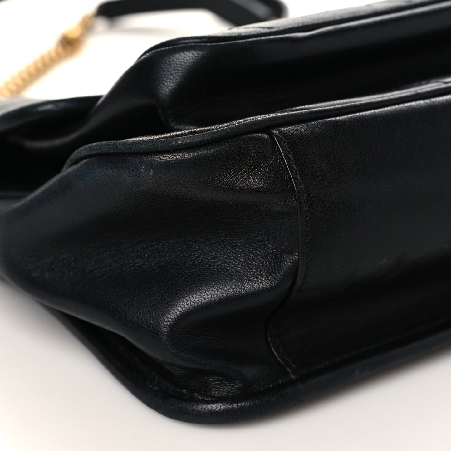 Lambskin Matelasse Monogram Medium Niki Chain Satchel Black