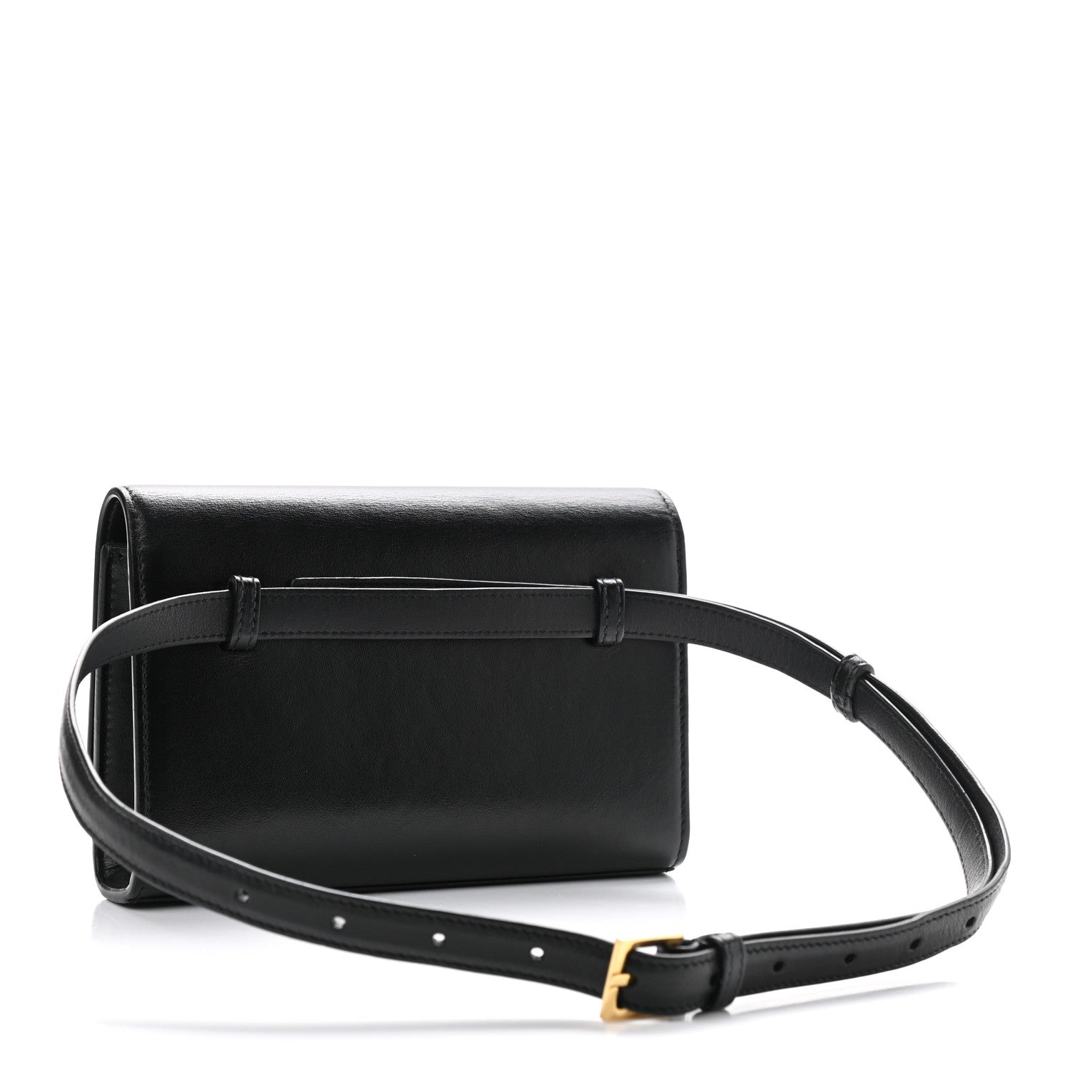 Saint Laurent Smooth Calfskin Monogram Kate Belt Bag Black 4 of 11